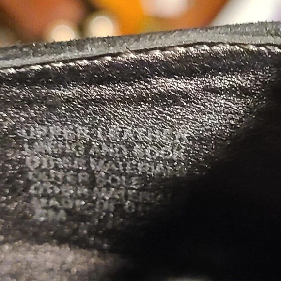 BANANA REPUBLIC BLACK suede PUMPS HEELS SHOES CUT OUT ON SIDE WITH ZIPPER SZ 8 - Picture 11 of 12